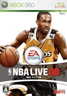 NBA Live 2008 box art for Xbox 360